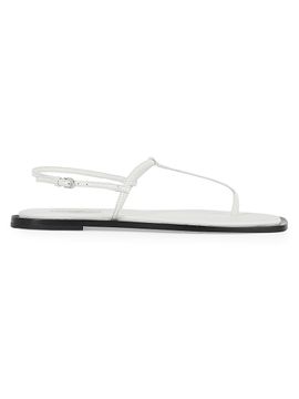 Toteme Women's Purist T-Strap Nappa Leather Sandals