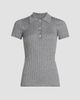 Toteme Women's Ribbed Cashmere Silk Polo Shirt - 1