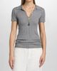 Toteme Women's Ribbed Cashmere Silk Polo Shirt - 3