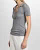 Toteme Women's Ribbed Cashmere Silk Polo Shirt - 4