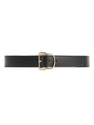 Toteme Women's Swirl Buckle Leather Belt