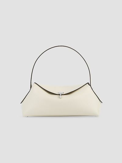 Toteme Women's T-Lock Grained-Leather Shoulder Bag