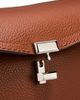 Toteme Women's T-Lock Grained-Leather Top Handle Bag - 6