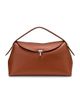 Toteme Women's T-Lock Grained-Leather Top Handle Bag - 9
