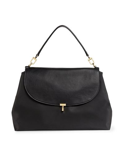 Toteme Women's T-Lock Nylon & Leather Satchel