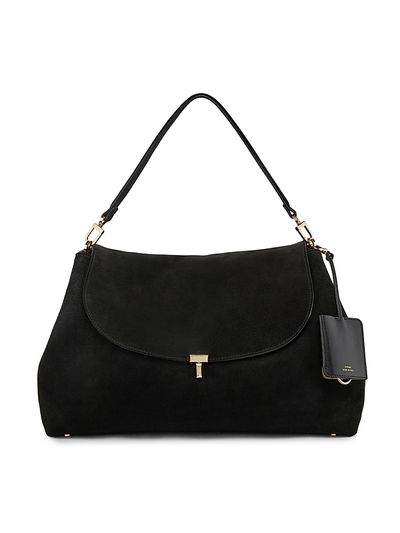 Toteme Women's T-Lock Suede Satchel