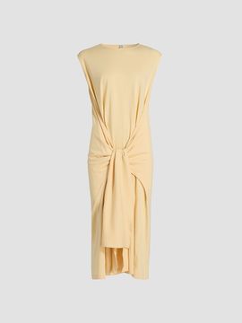 Toteme Women's Tie-Waist Jersey Midi Dress