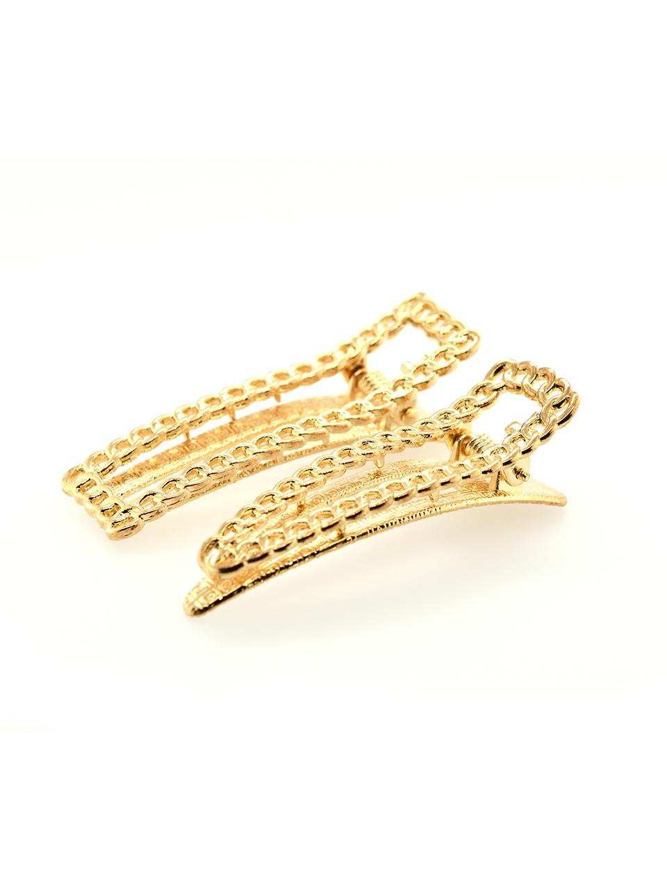 TOU [2 SET] WH007 Gold Clip Hairpin