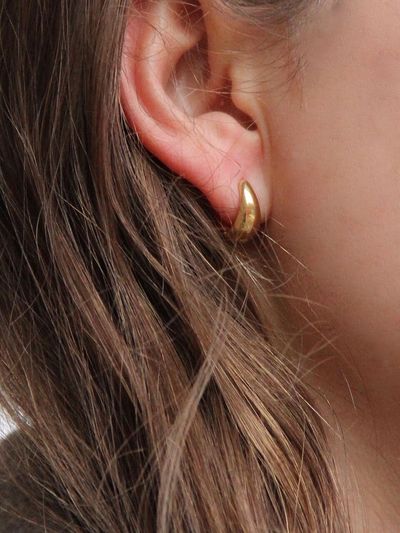 TOU Bold Hoop Silver Earring