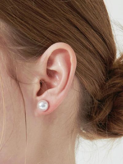 TOU HL22 Big pure lovely pearl earrings