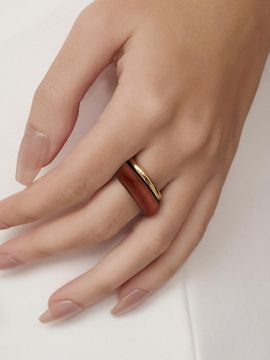TOU [SET] WFN005 Layered Two Colors Ring set