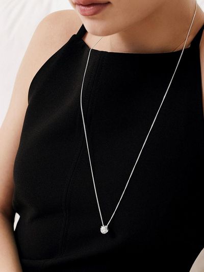 TOU [Silver925] NC012 Thread Ball Necklace