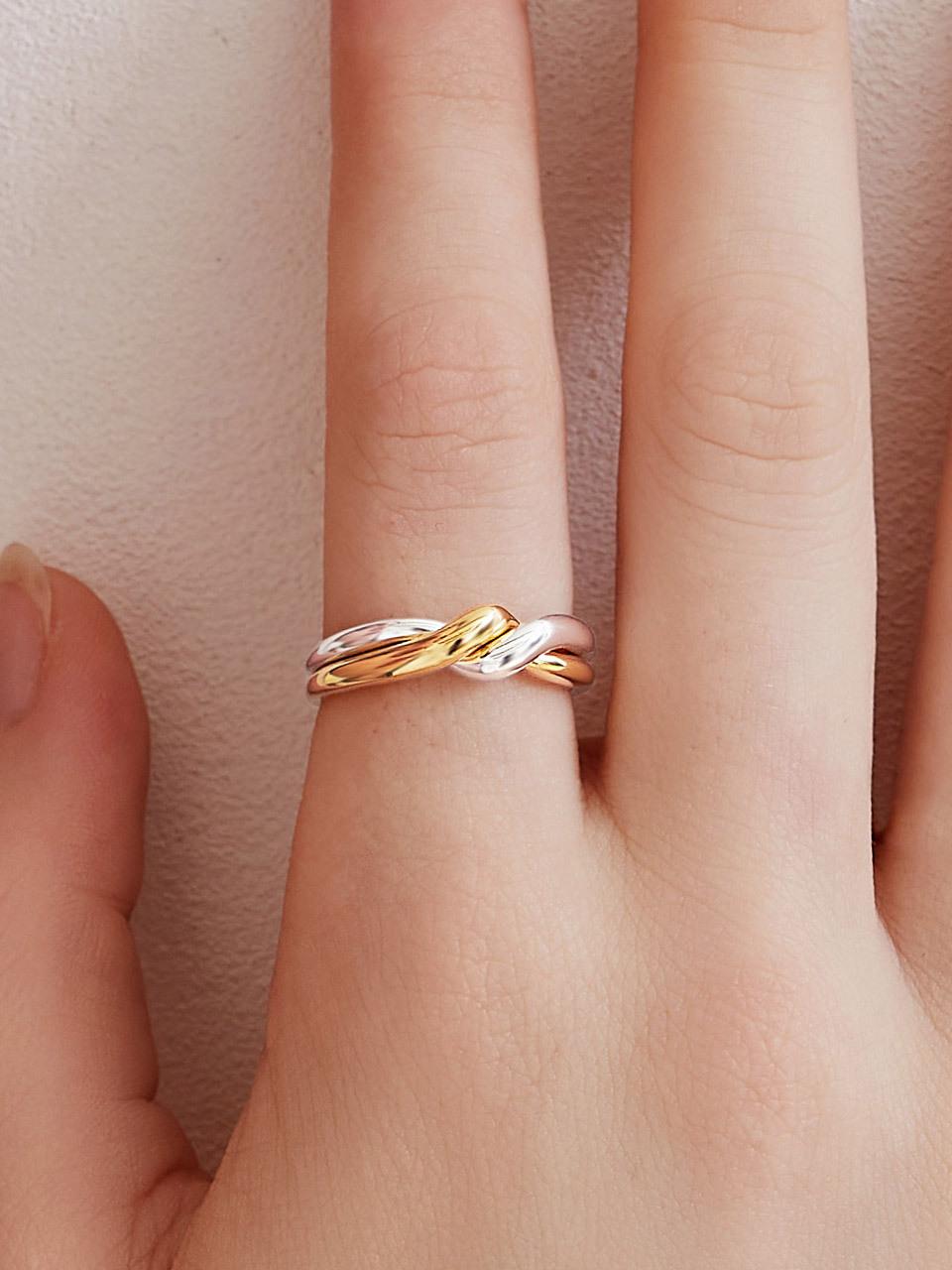 TOU [Silver925] NC016 Twist Combi Ring