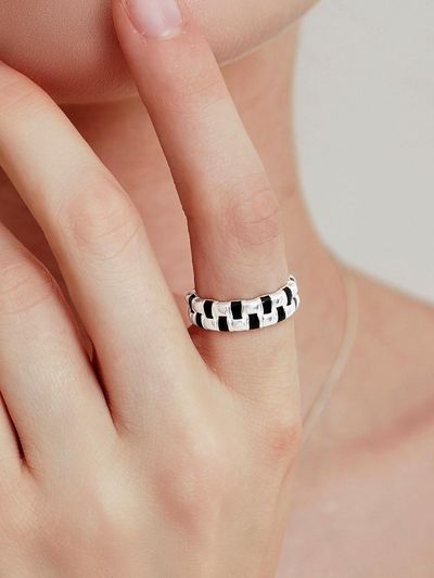 TOU [Silver925] NC019 Onyx Pattern Ring