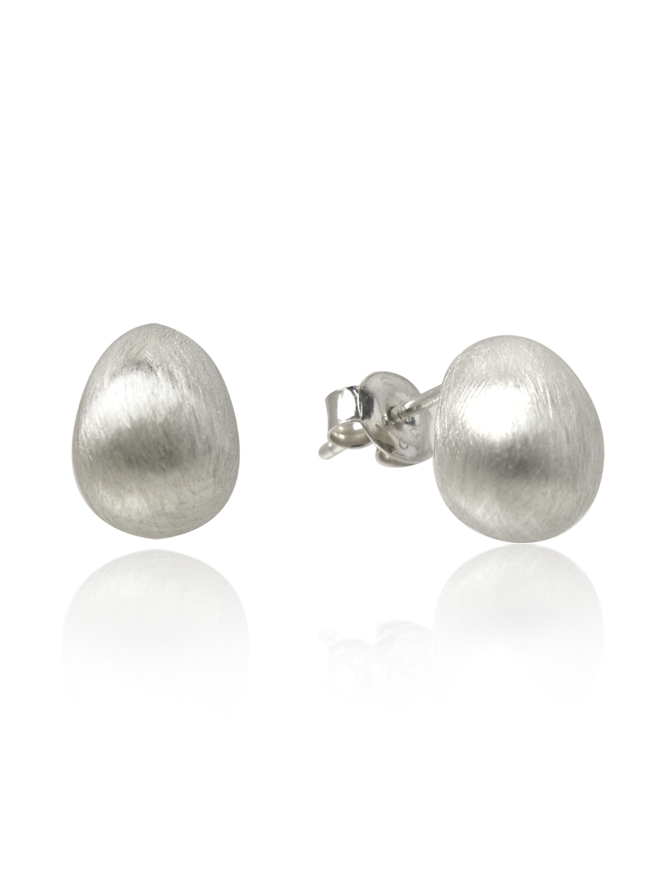 TOU [Silver925] SE005 Matte Water Drop Earrings