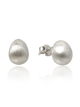 TOU [Silver925] SE005 Matte Water Drop Earrings