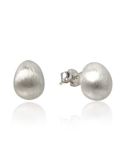TOU [Silver925] SE005 Matte Water Drop Earrings