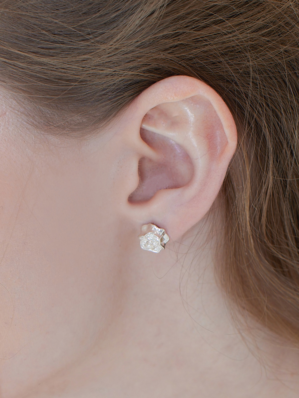 TOU [Silver925] SE011 Rose Earrings
