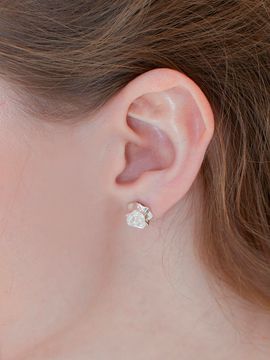 TOU [Silver925] SE011 Rose Earrings