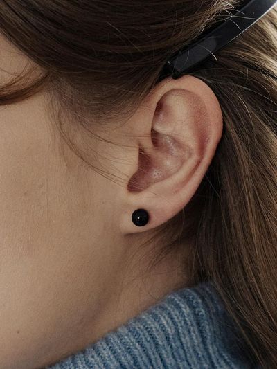 TOU [silver925] TB013 black onyx earrings