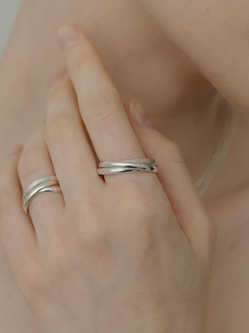 TOU [Silver925] WE001 Silver Triple Ring