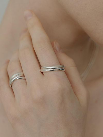TOU [Silver925] WE001 Silver Triple Ring