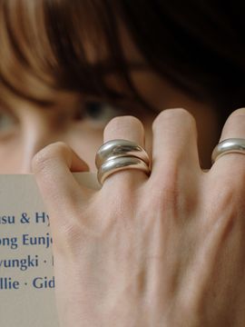 TOU [Silver 925] Basic Curve Ring