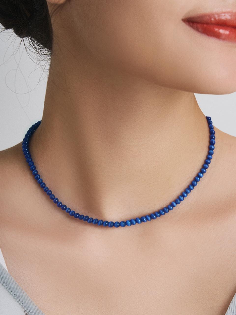 TOU [Silver 925] WAV203 Colored Necklace