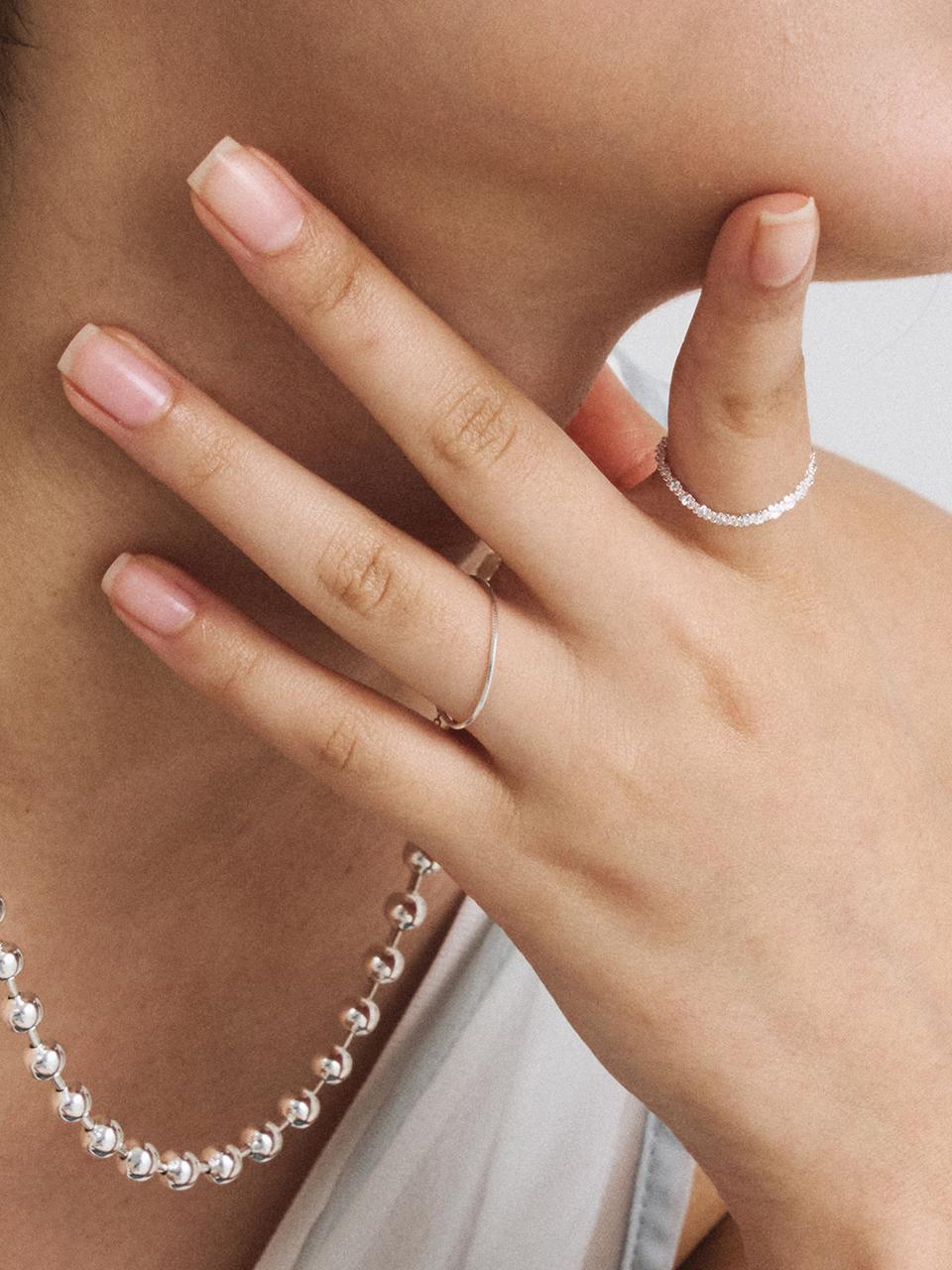TOU [Silver 925] WAV404 Baby Chin Ring