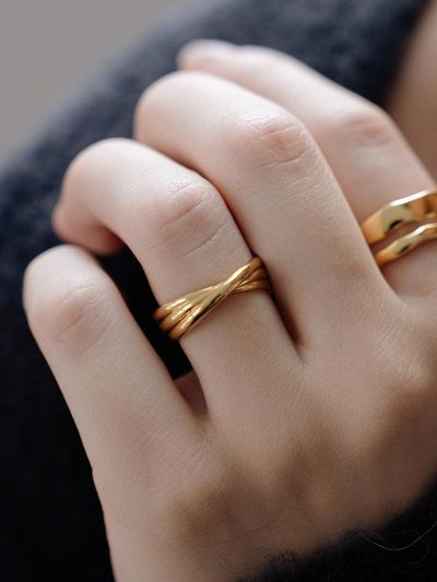 TOU TB025 Twist Line Open Ring