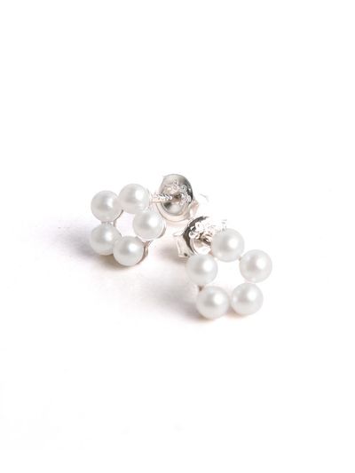 TOU TB035 Snowflake Pearl Earring