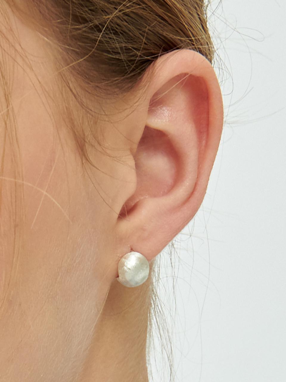 TOU TS056 [Silver925] Matte park earrings