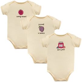 Touched by Nature Touched by Nature Organic Baby Bodysuit 3Pk