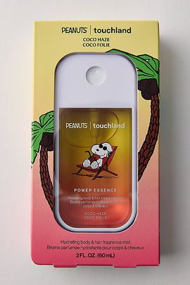 Touchland Touchland X Peanuts Power Essence Body & Hair Fragrance Mist in Coco Haze at Urban Outfitters