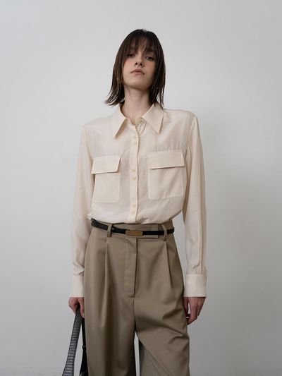TOUVED Rodin Pocket Shirt [Cream]