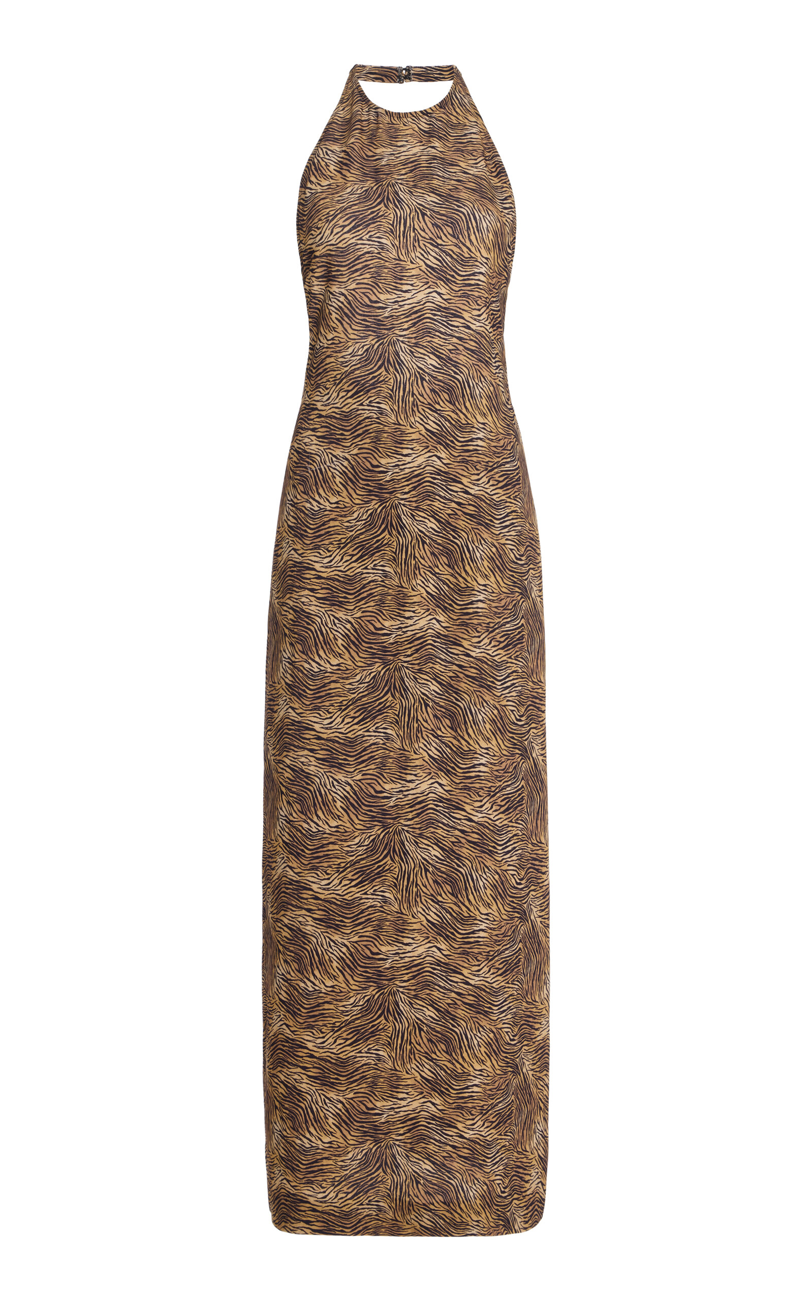 Tove - Colette AnimalPrint Jersey Midi Halter Dress Animal FR 38