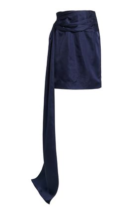 Tove Tove Jullee SashDetailed Shantung Midi Skirt