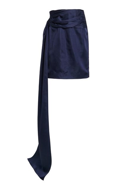 Tove Tove Jullee SashDetailed Shantung Midi Skirt