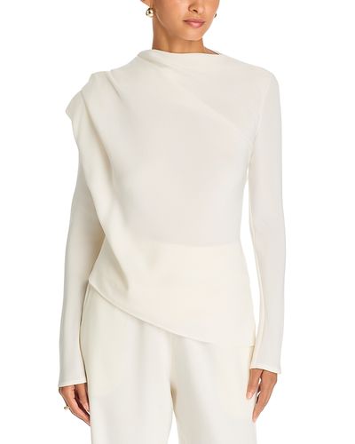 Tove Tove Maevi Silk Asymmetrical Draped Top