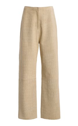 Tove Tove Tieve CrocEffect Suede Trousers