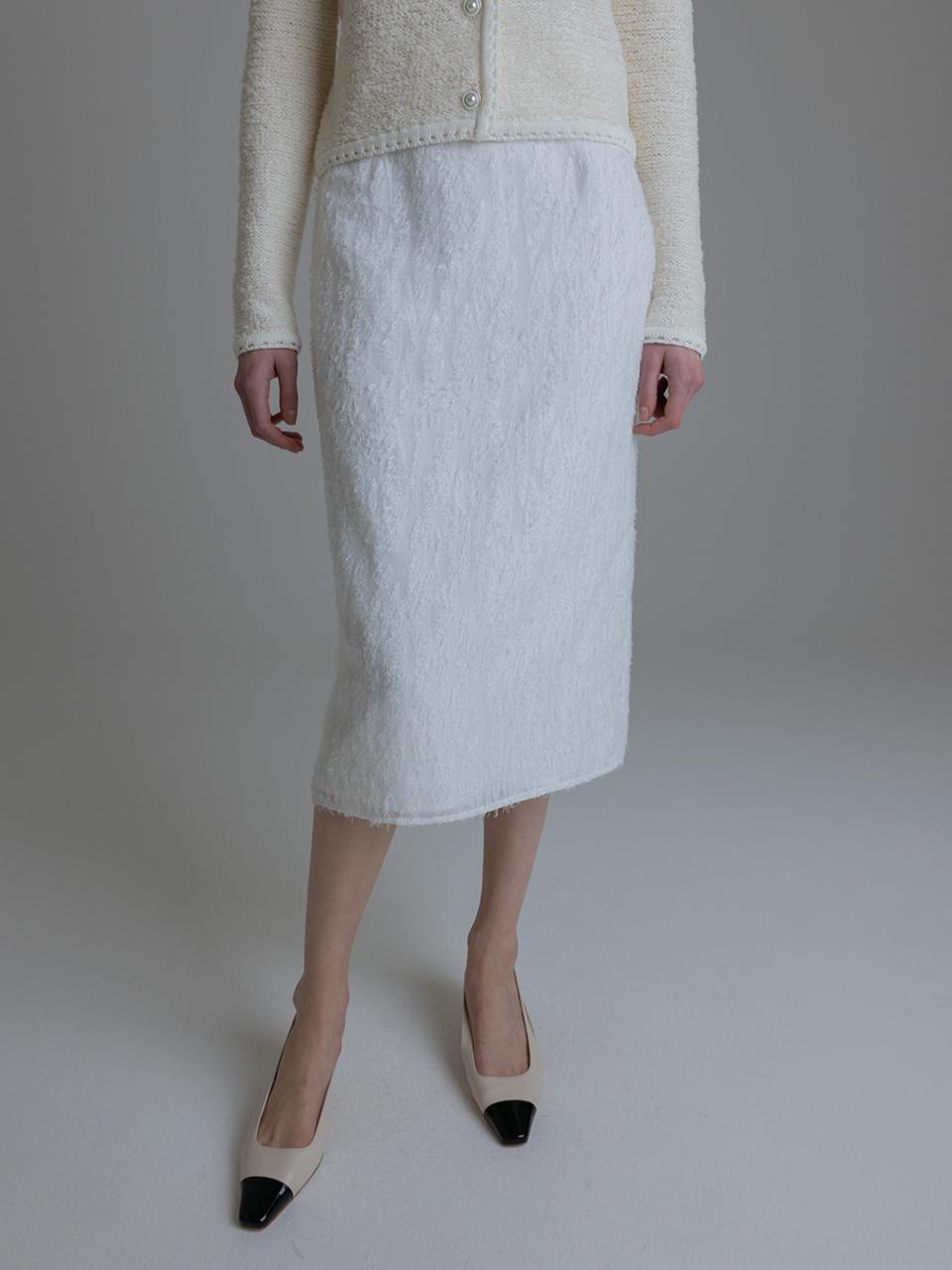 TOWAV ELOISE TEXTURE SKIRT (2colors)
