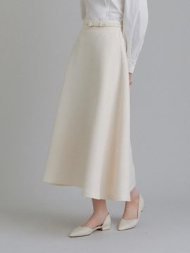 TOWAV WELL FLARE SKIRT [CREAM]