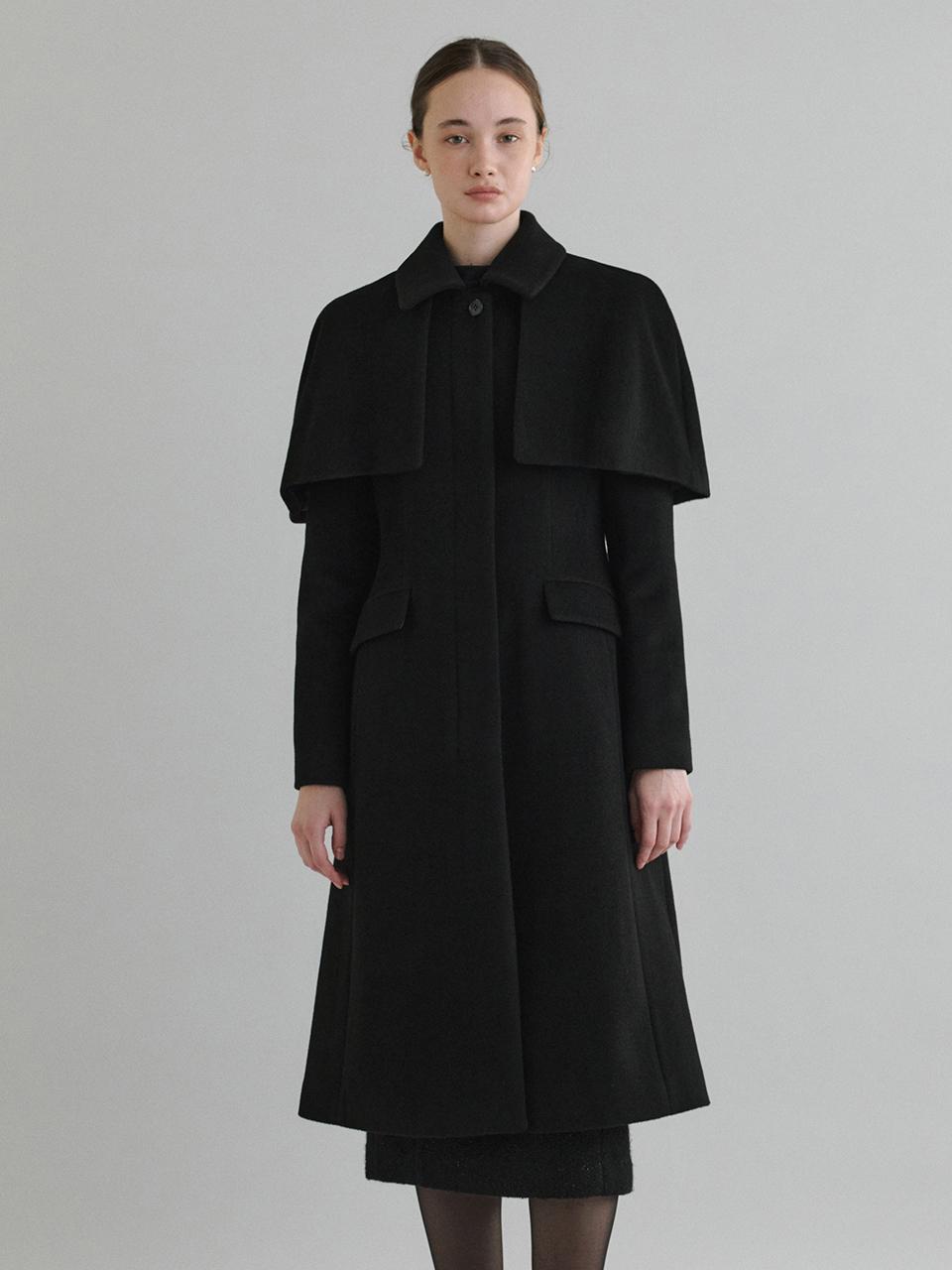 TOWAV Wool Cape Style Coat