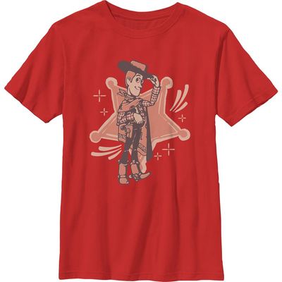 Toy Story 5 Boys Toy Story 5 I Am Woody Badge T Shirt