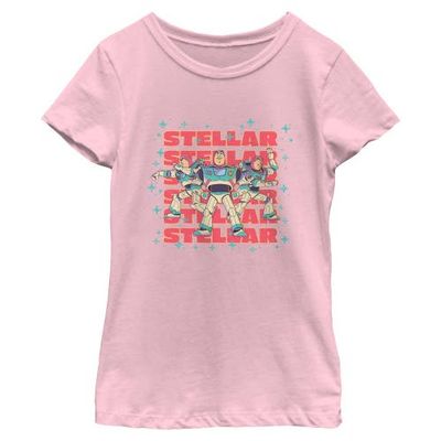 Toy Story 5 Girls Toy Story 5 Stellar Stars Buzz T Shirt