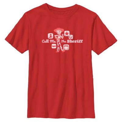 Toy Story 5 Toy Story 5 Boys' Call Me The Sheriff Graphic Short Sleeve T-Shirt
