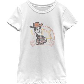 Toy Story 5 Toy Story 5 Girls' A Western Classic Badge Graphic Short Sleeve T-Shirt