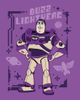 Toy Story 5 Toy Story 5 Girls' Purple Buzz Frame Graphic Short Sleeve T-Shirt - 2