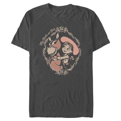 Toy Story 5 Toy Story 5 Men's Jessie And Horse My Ride Short Sleeve Graphic T-Shirt