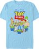 Toy Story Toy Story Men's Main Characters Logo Short Sleeve Graphic T-Shirt - 1